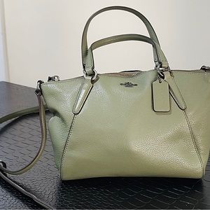 COACH Satchel Crossbody Bag Light Moss Green